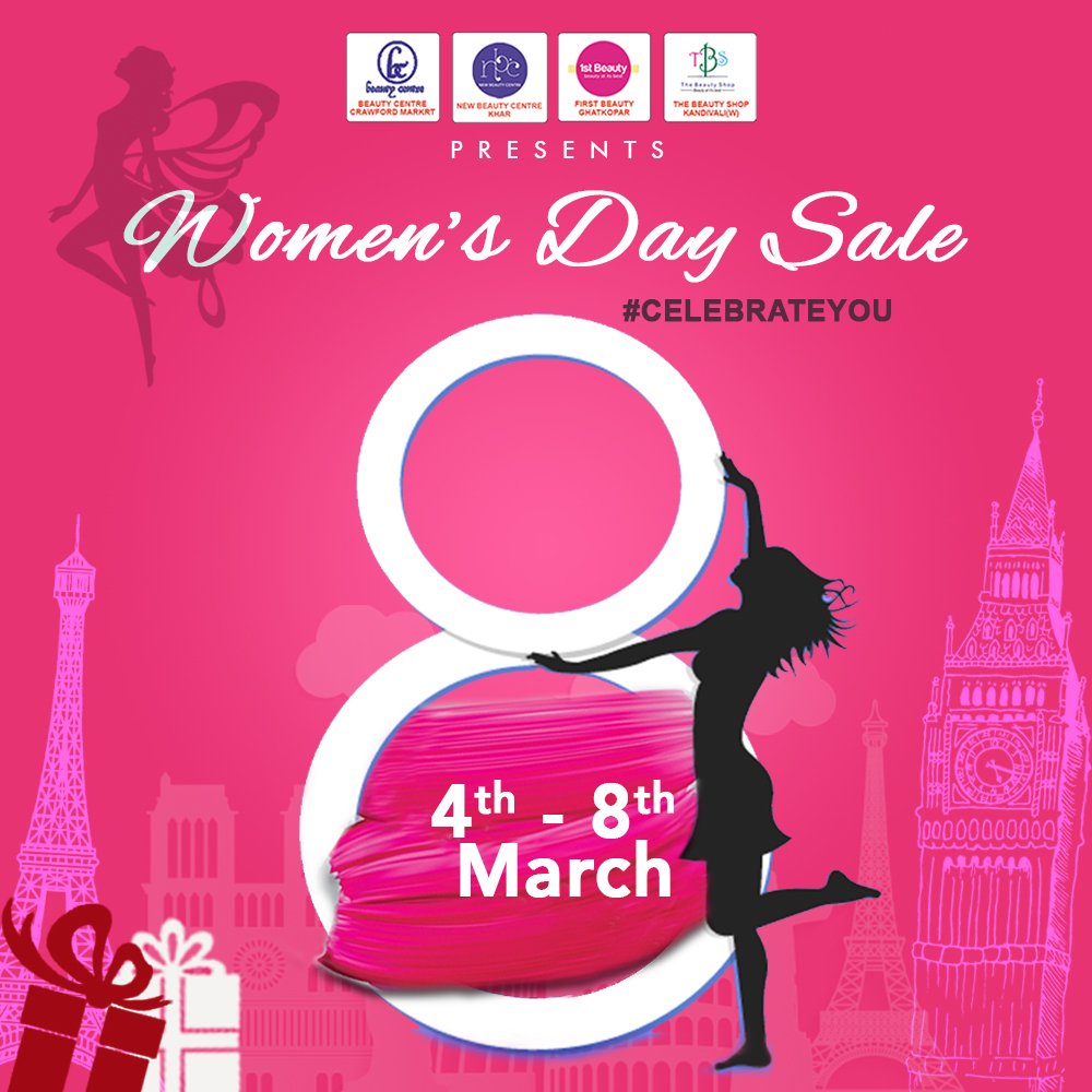 We are back with another International Women's Day Sale! Get ready for the real celebration.

#WomensDay #InternationalWomensDay #Sale #Offers #Brands #Makeup #Cosmetics  #Deals  #InternationalTrip #DomesticTrip #Ipl #IplTicket #Ladies #Women #MakeupBrands  #CelebrateYou