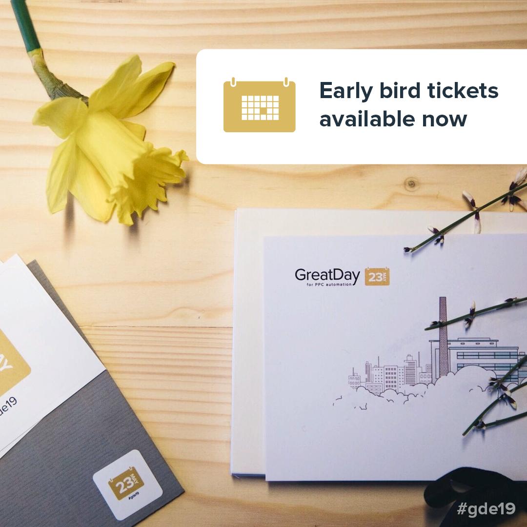 smec's tweet photo. Two more days until Great Day for PPC Automation early bird rates expire! #gde19 Be a part of our international #PPC community coming together in the ♡ of Europe for a day of #paidsearch talks &amp; networking with industry colleagues: https://t.co/UqeP4QPcrN https://t.co/exQOtm4M3n