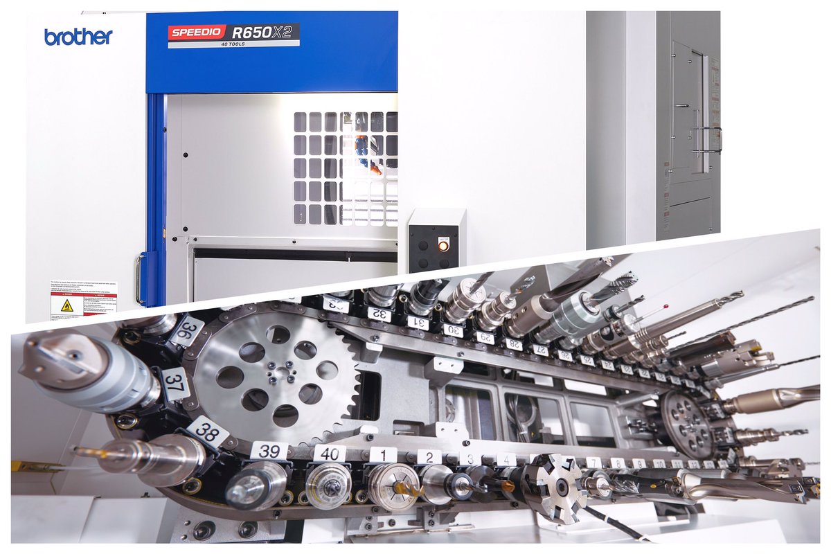 wmtcnc's tweet photo. New 40 tool, 16K BBT30 version of the super productive twin-pallet R650X now available - first examples due into Europe in April
#nothingfaster #twinpallet #loadincycle https://t.co/ZGOk3UfrCh