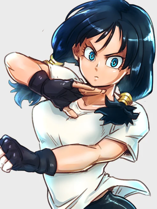 ('-`).。oO(もう2月終わるのか) #ドラゴンボール #ビーデル 