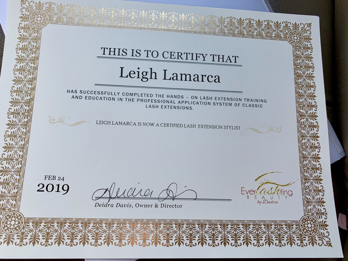 So I did a thing!!  #lashextensioncertified