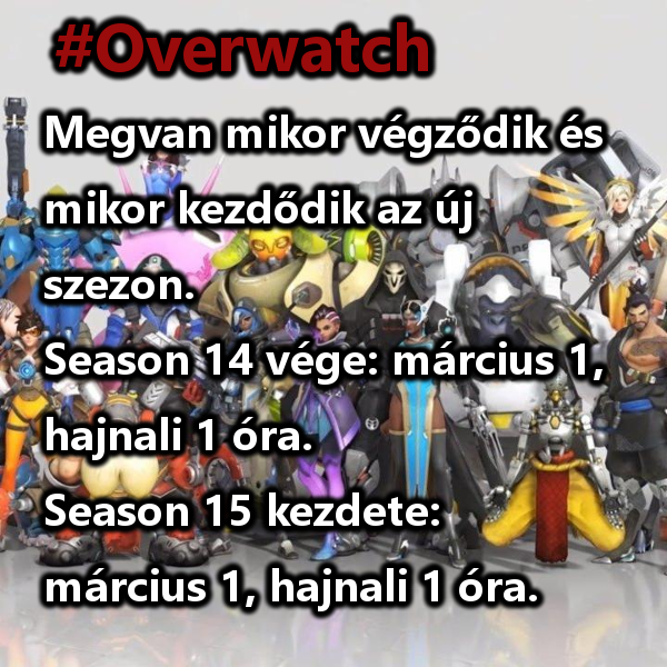 GamerHirek's tweet photo. #Overwatch

Megvan mikor végződik és mikor kezdődik az új szezon.
Season 14 vége: március 1, hajnali 1 óra.
Season 15 kezdete: március 1, hajnali 1 óra.

https://t.co/mgiNYAOsaf https://t.co/sVUJsXM3De