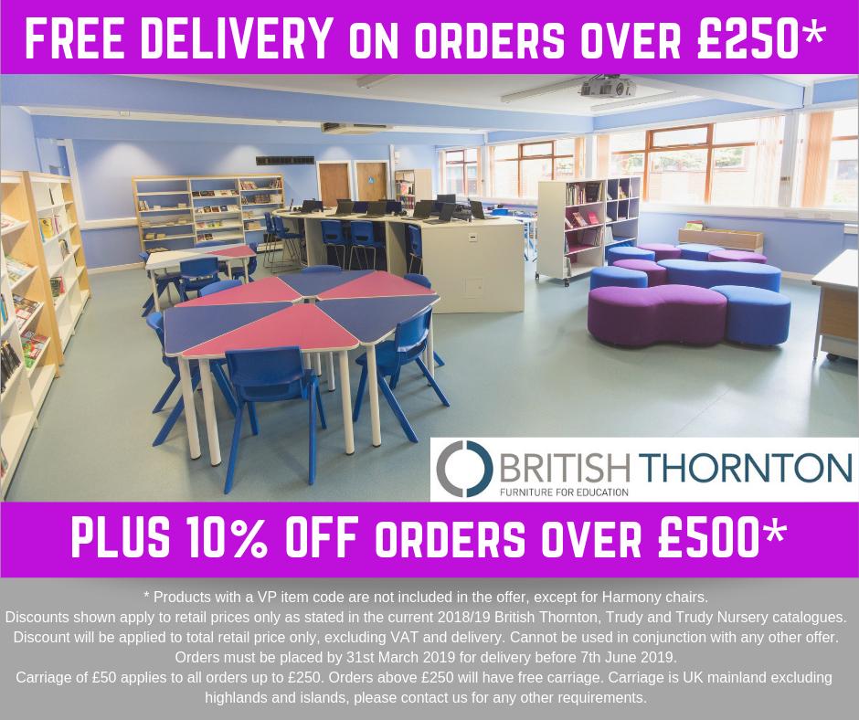 Take advantage of our latest offer and update your school furniture. 
We have a fantastic range for Nursery, Primary and Secondary schools.
Download our catalogues at br-thornton.co.uk or call our sales team on 01535 683 250
#classroomdesign
#schoolfurniture