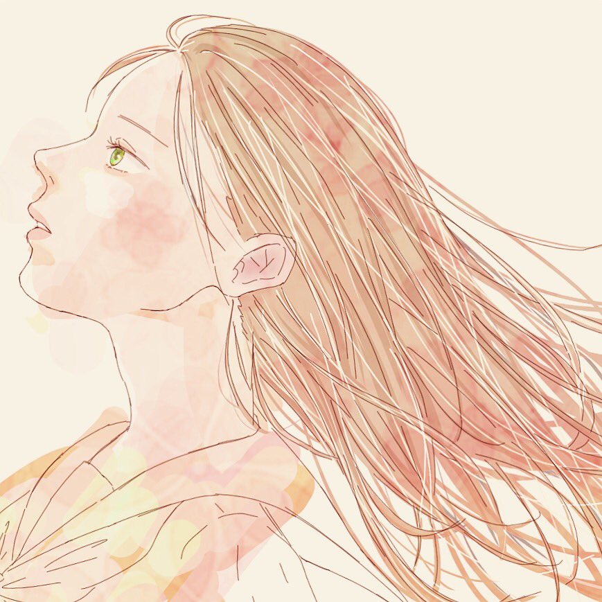 ね あ Twitterren Spring 女の子 イラスト アイビスペイント Ibispaint 桜 春 横顔 いいと思ったらrt