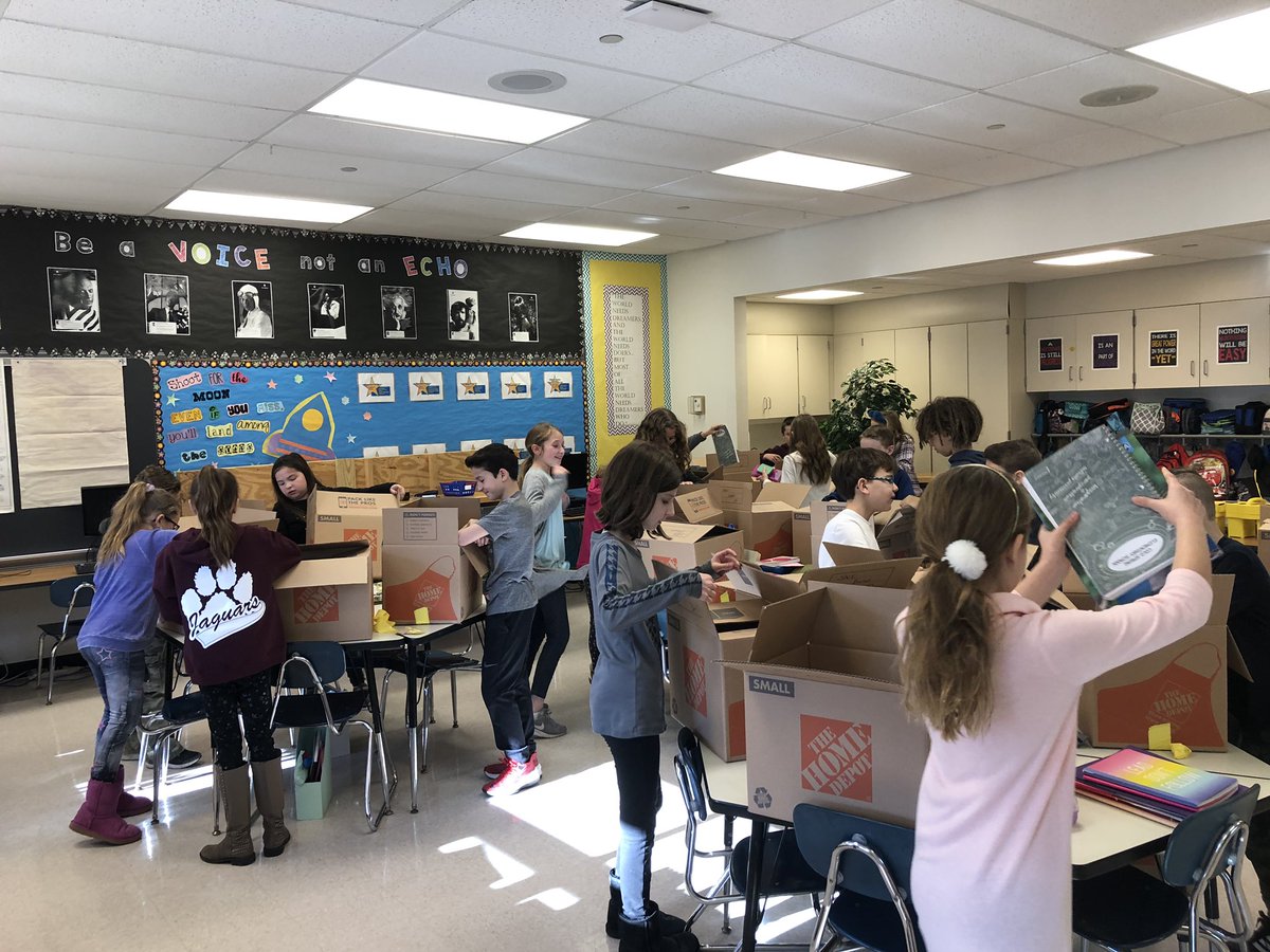 Christmas/Hanukah morning you ask? Nope! We just got the co tents of our desks. I never thought I would see kids so excited to get back school materials #littlethings #WeCanWeDidWeWill