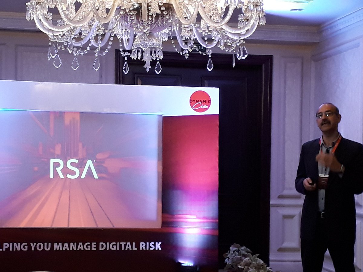 DebjaniGupta1's tweet image. Rohit Malhotra @RSAAPJ highlighting features of #RSA #netwitness platform with customers in #NewDelhi which made us move to Gartner leaders quadrant