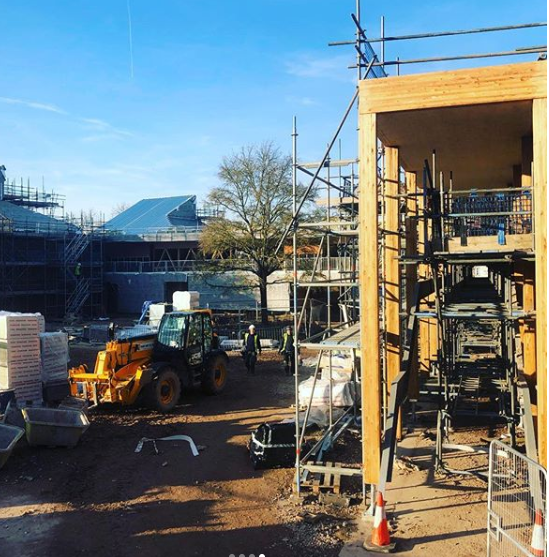 Our REC building is really coming on now. Thanks to Cleggs for sharing these "behind the scenes" photos on Instagram.