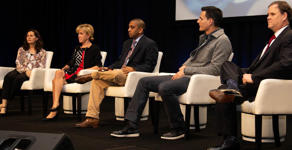 _elevate_health's tweet image. Gripping and compelling. #ToErrisHumanDoc / #patientsafety expert panel takes to the stage for our #hpsnworld19 Opening Session and Plenary. @Eisentower30  @ToErrisHumanDoc  @appatel