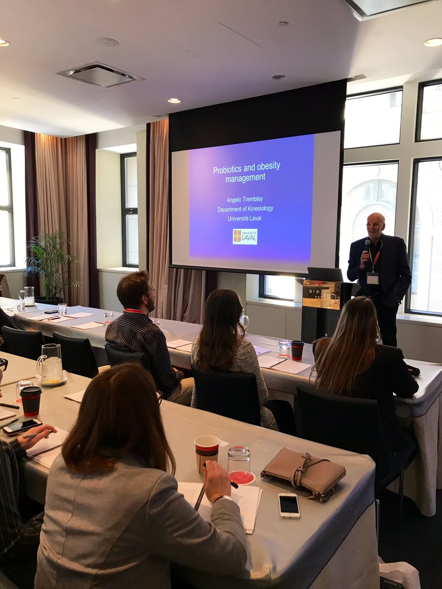 LallemandHealth's tweet photo. Dr. Angelo Tremblay @universitelaval is presenting a stimulating presentation on #Probiotcs and Obesity Management. #SCIX2019 #lallemandhealthsolutions https://t.co/NJJ1sAWjrm
