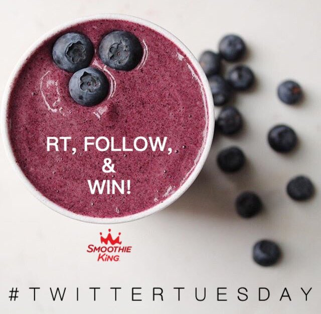 SmoothieKingRC's tweet image. RT &amp;amp; FOLLOW us to make this #TwitterTuesday your lucky day! #FreeSmoothies 🍎🍌🍋🍍🥝🍓