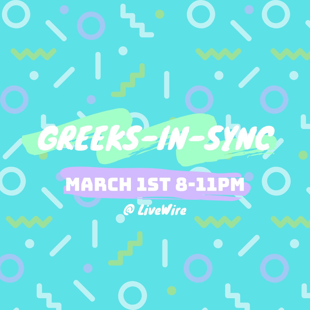 UGAStudent's tweet photo. @DPhiEUGA Greeks In Sync is this Friday March 1st from 8-11 pm at @livewire_athens. It is a lip sync battle promoting body positivity and aims to help fight eating disorders. proceeds go to National Association for Anorexia Nervosa and Associated Disorders. https://t.co/VtHRIoyvxL