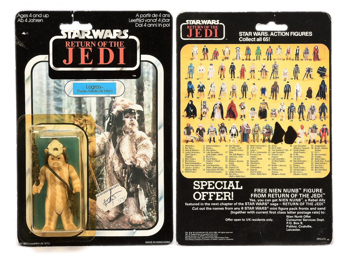 ImpactSouvenir's tweet image. Palitoy Star Wars Return of the Jedi Logray 3 3/4" vintage figure 
Disponible ici: befr.ebay.be/itm/1431493098…
#StarWars #ReturnoftheJedi #Logray #impactsouvenir
