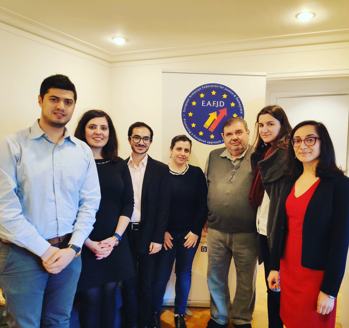 eafjd's tweet photo. We were extremely pleased to welcome #Armenian🇦🇲 students from the @collegeofeurope #Bruges at the #EAFJD office! https://t.co/9cFBxNbIz4