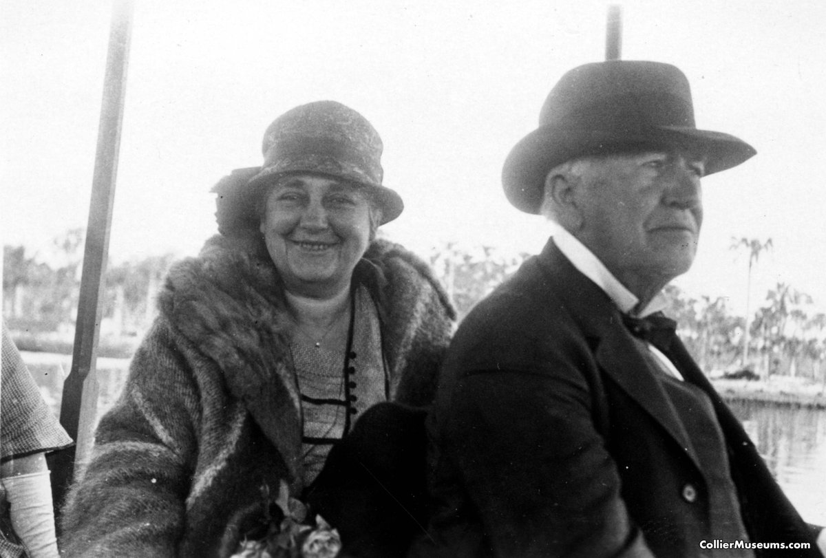 CollierMuseums's tweet photo. Thomas & Mina Edison went to #Caxambas on Barron Collier’s yacht on February 26, 1925. #todayinhistory #collierhistory #edison https://t.co/j8AhsM4LPx
