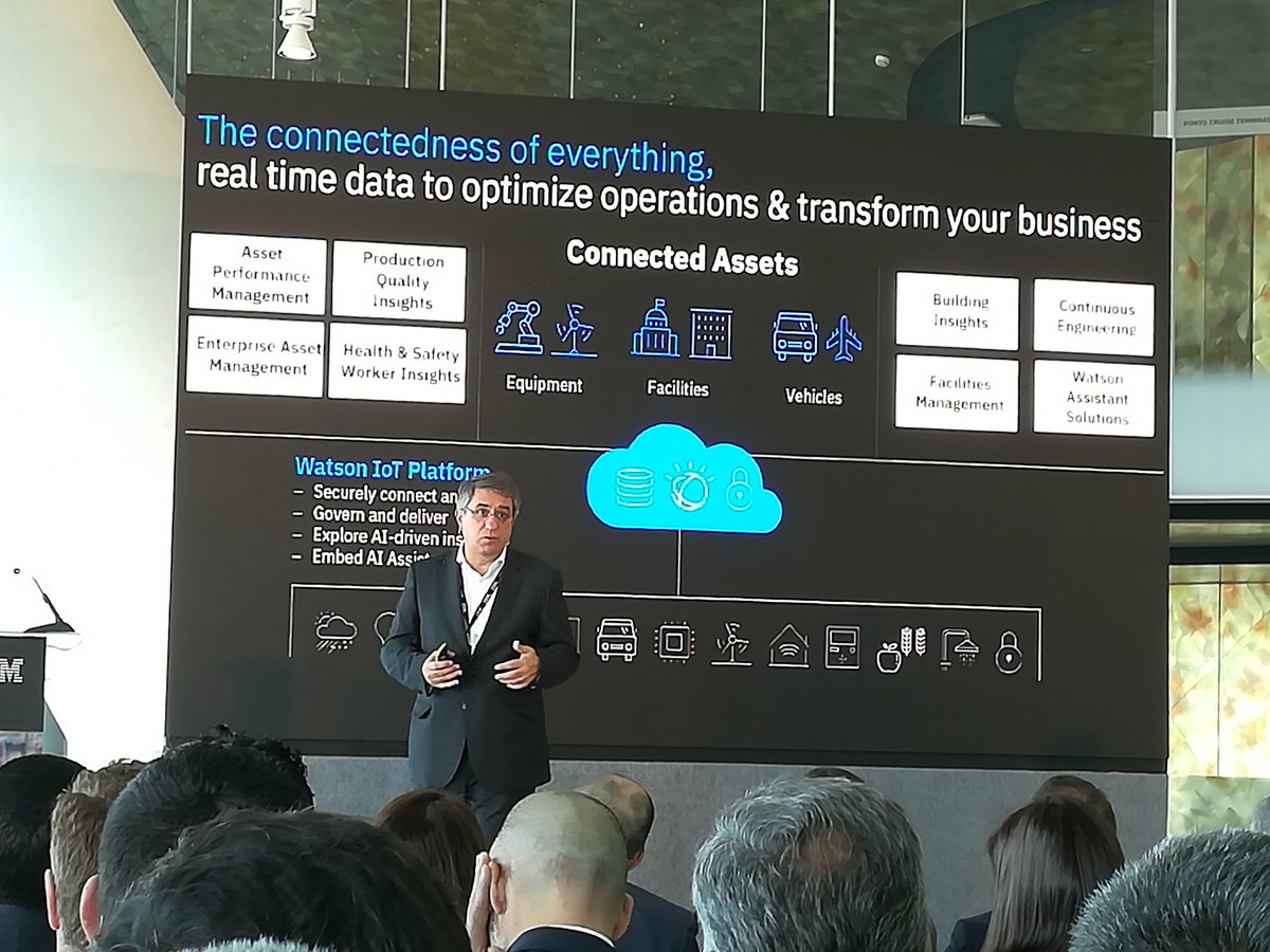 Luis Silva presenta las bondades de las soluciones de IBM Watson IoT. Gran evento el de hoy