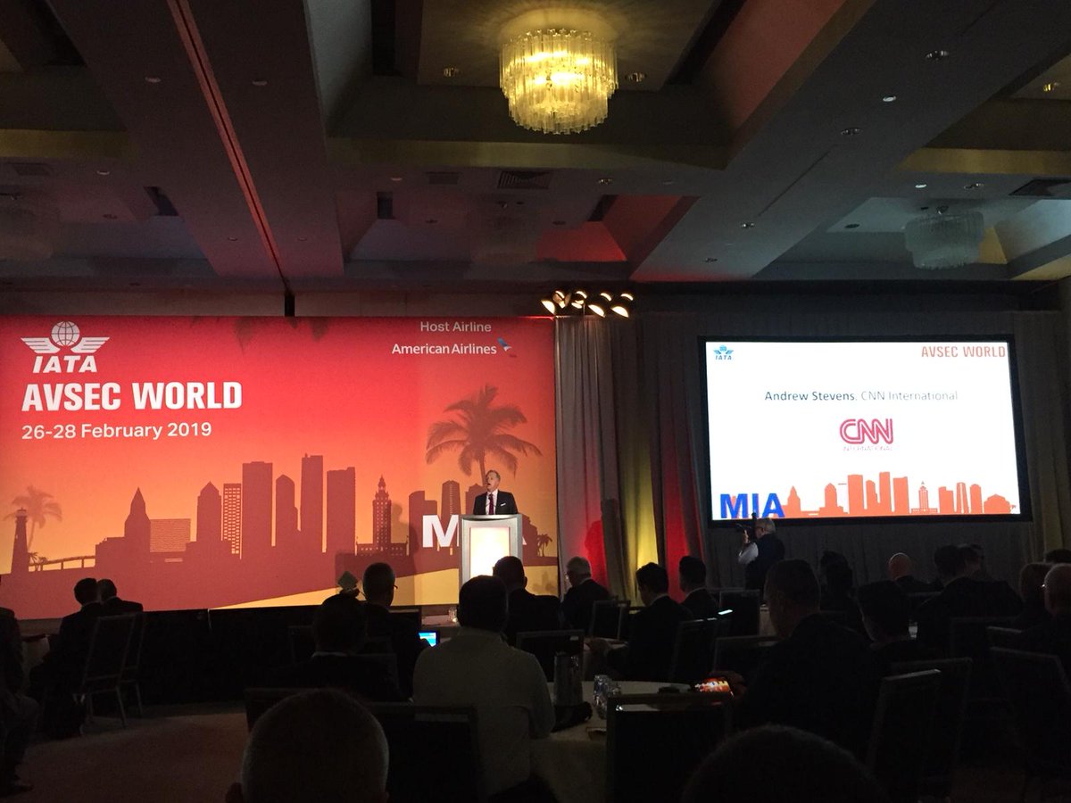 LAMLHA_'s tweet photo. Let's get started! Room packed for the opening of 2019 #IATA #AVSEC World!
#AvSecWld #AVSECWorld #Miami @IATA https://t.co/sQSJ9nukQP