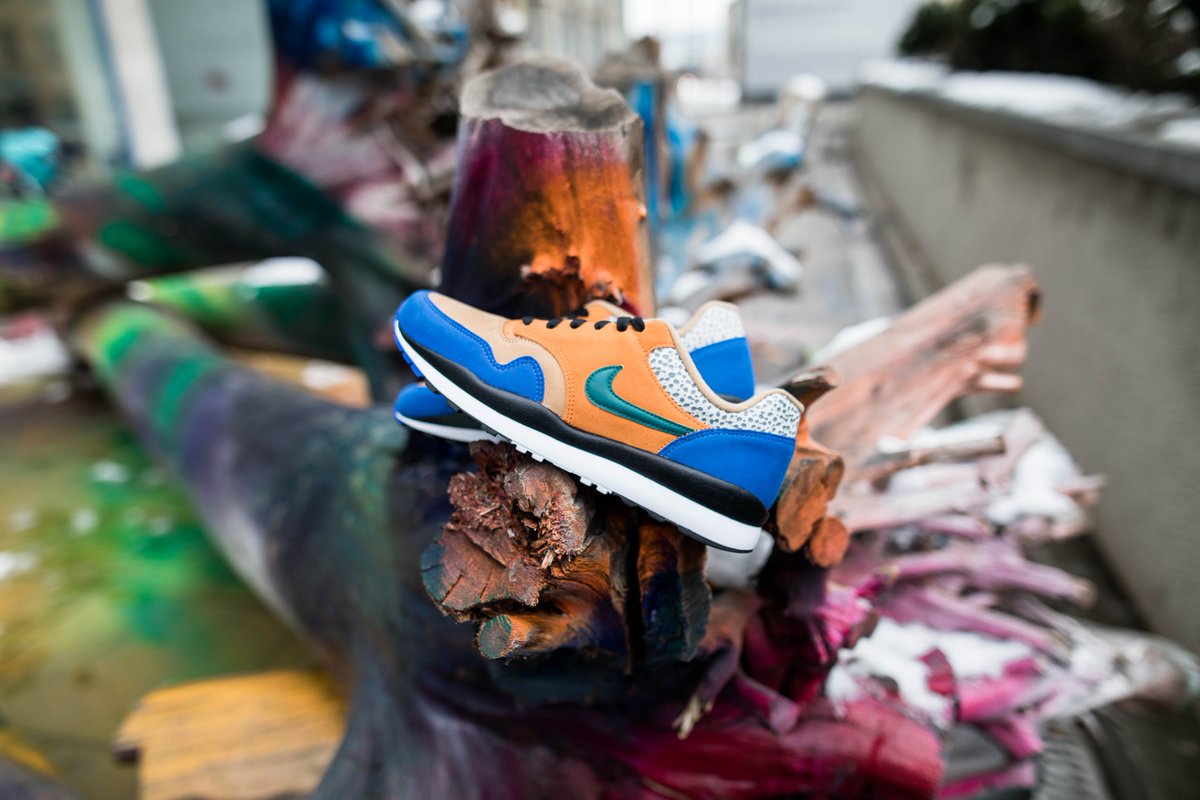 Revived from the 1987 original, the Nike Air Safari SE 🐘 refreshes a retro look with spotted animal-print overlays. 🐊  An encapsulated Nike Air unit gives long-lasting comfort, and a rubber sole offers traction in the urban jungle. 🦁

Link: bit.ly/2U873aH