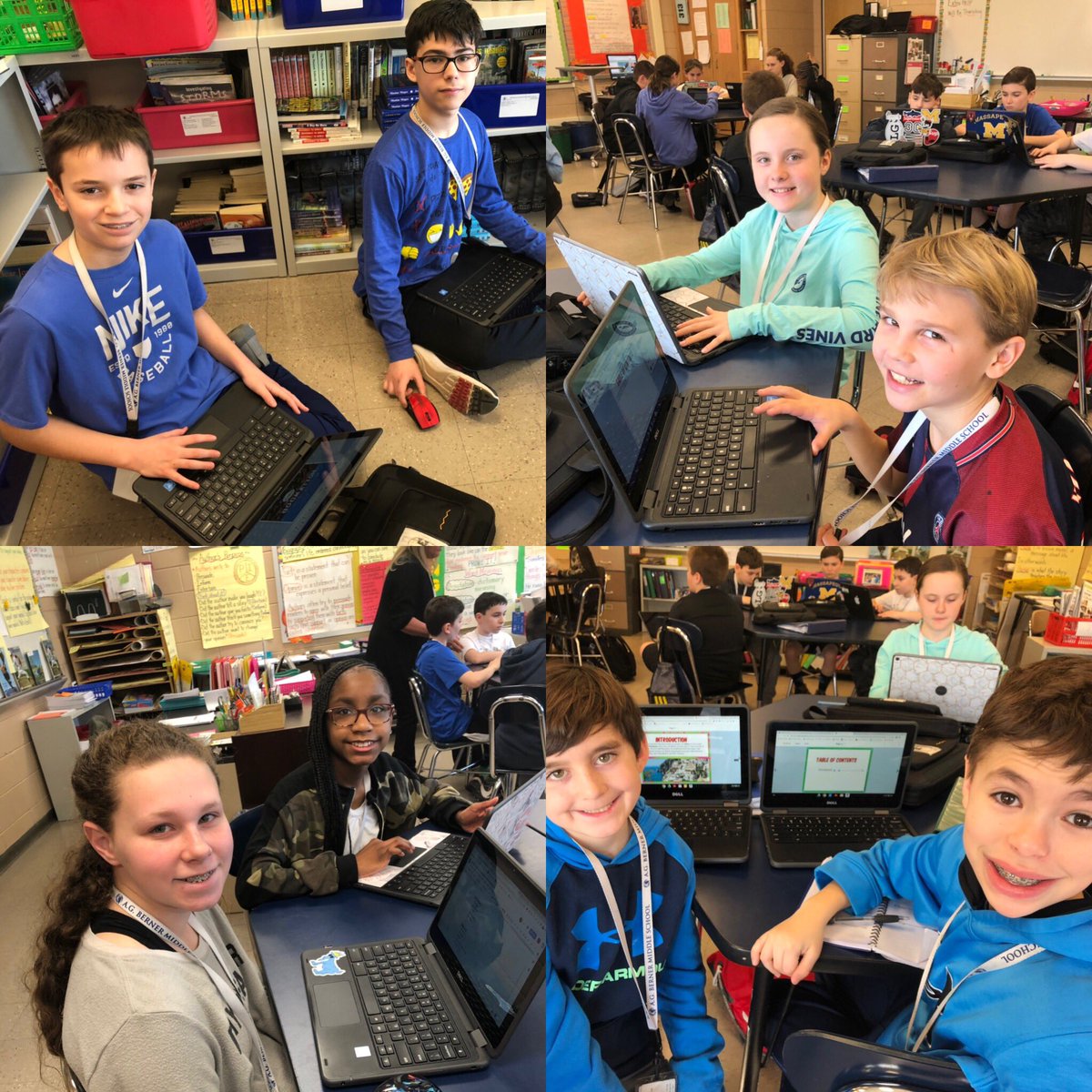 JLescoeBMS's tweet photo. Using Book Creator in order to incorporate text features into a travel book. Grade 6 ELA @ChiefChat @BernerChiefs @Lowell_BMS @Farrell__Tina @TMConnors3 @brpiotrowski https://t.co/DK9AKTbl3w