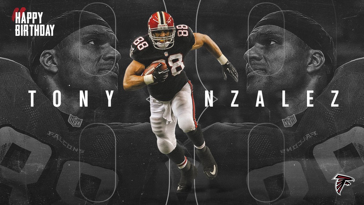 AtlantaFalcons's tweet photo. Happy birthday, 🐐!

RT to wish Hall of Fame Inductee @TonyGonzalez88 a happy birthday. https://t.co/PW4o4cl9gh