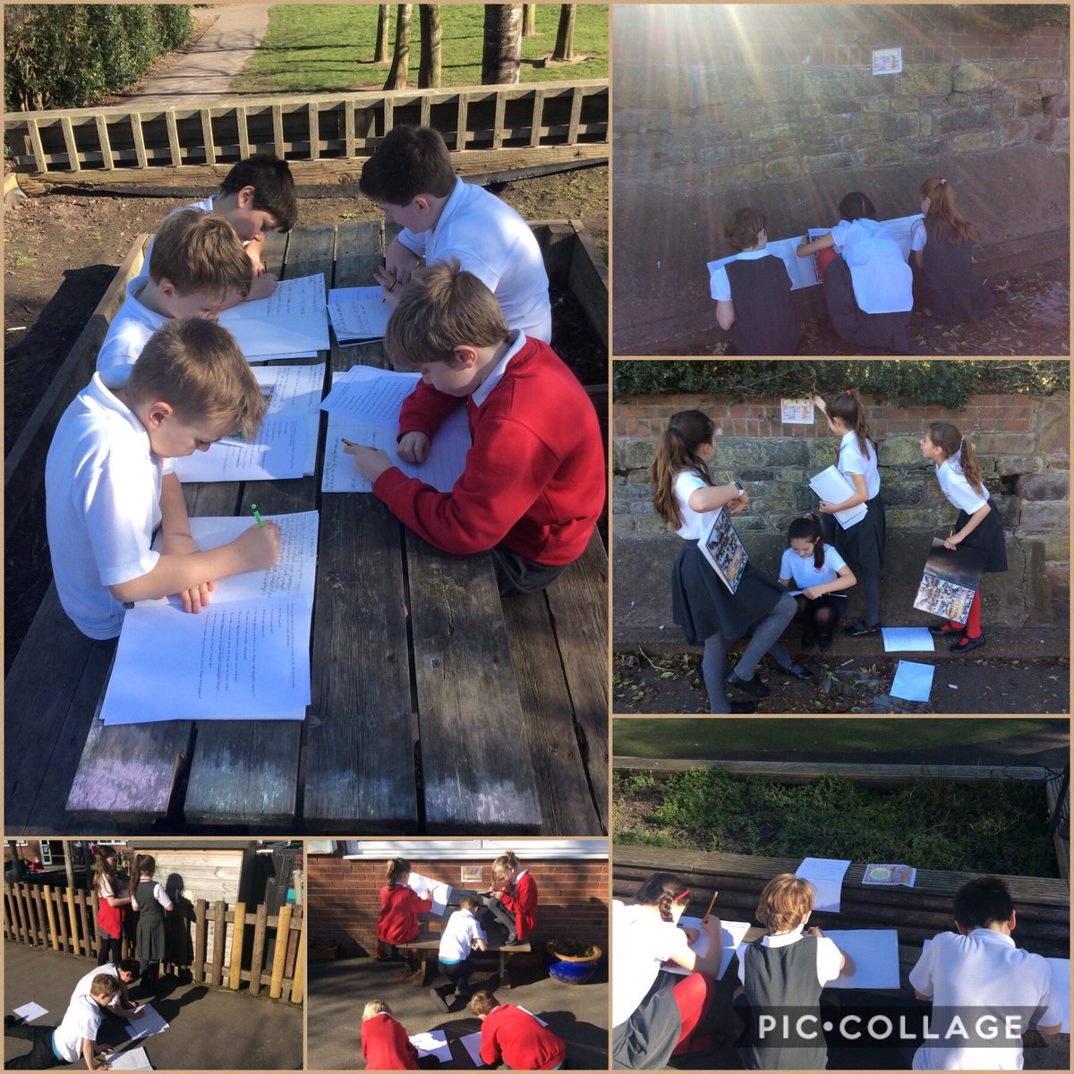 FrodshamCE's tweet photo. What a beautifully sunny afternoon - perfect for a bit of outdoor Maya fact hunting! βοΈπ΅π»ββοΈπ΅π»ββοΈ
#Y5 #History #MayanCivilisation https://t.co/vejdthED0K