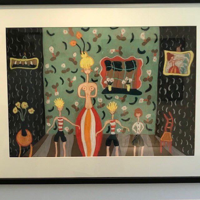 artvisitor2's tweet photo. Family Portrait, late 1950s
Pegeen Vail Guggenheim #Swissborn #American #painter #surrealism #primitivism #art #collection #museum #PeggyGuggenheimCollection #Venice #Italy #family #portrait #pastel #paper #interior #room #arthistory #artlover https://t.co/5uejLC4cCf
