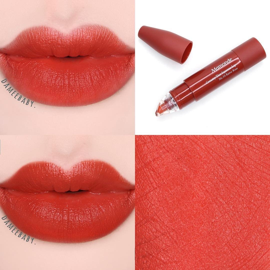 iswish_store's tweet photo. 🌈#พร้อมส่ง Mamonde Creamy tint squeeze lip #No10 #retrorose
ลิปเนื้อครีมแบบบีบสุดฮิต เนื้อเนียนนุ่ม ไม่เหนอะหนะ เบอร์ 10 สีแดงออกก่ำๆอมโทนส้ม
✨ราคา 290.- https://t.co/CgZuX613AH