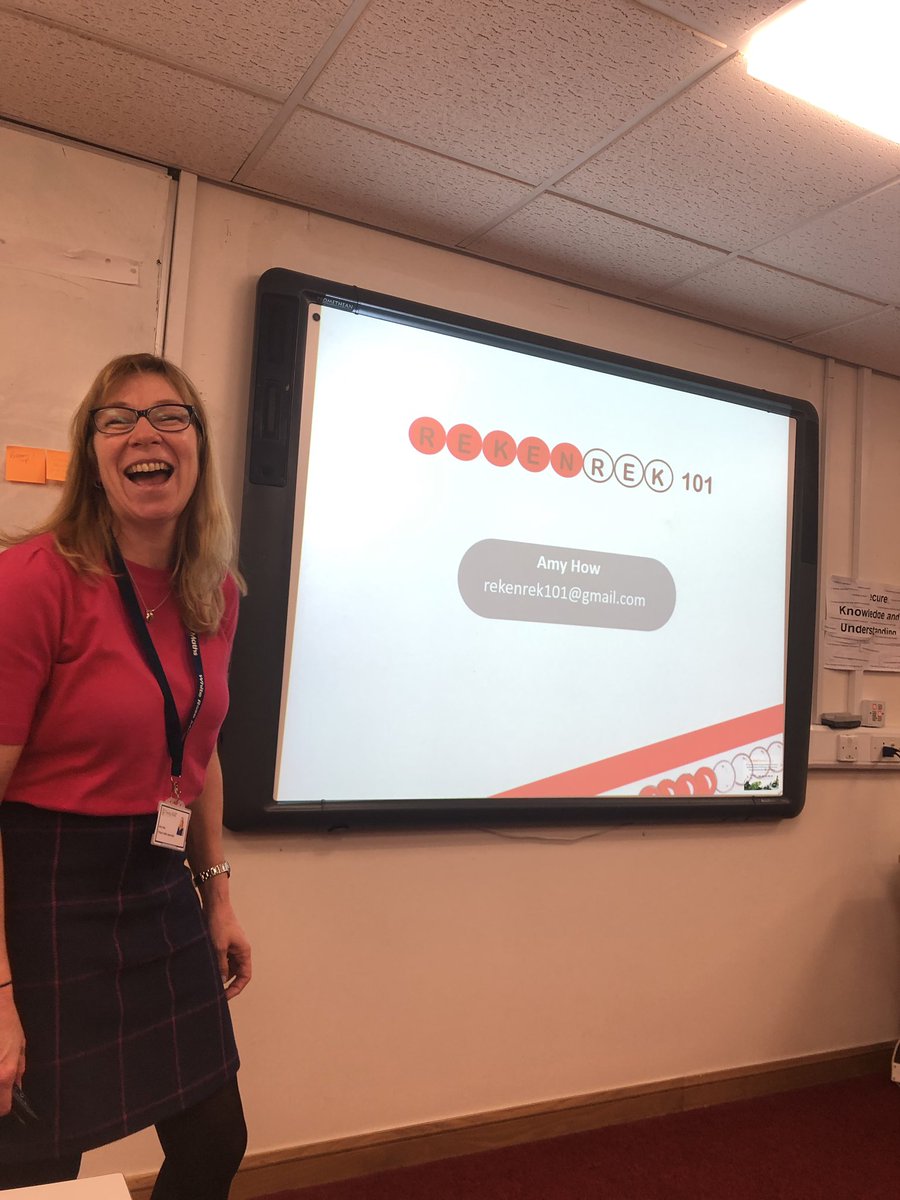 Soooo excited to see this awesome human talk about rekenreks again! #thebigshare @rekenrek101 @WhiteRoseMaths