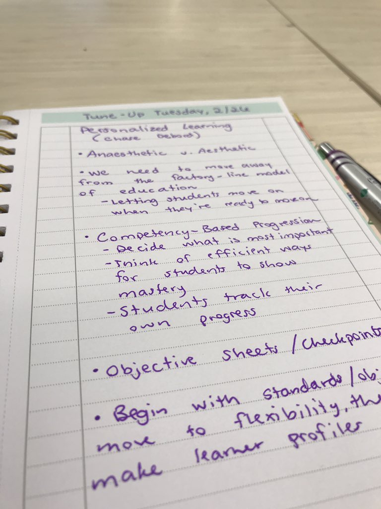 MsRoordaKCHS's tweet photo. Thanks, @ChaseDeBord for the Tune-Up Tuesday session on personalized learning! Learned a bunch that I can’t wait to try out in my classroom! #CainPPL https://t.co/L1UL3O8YOC