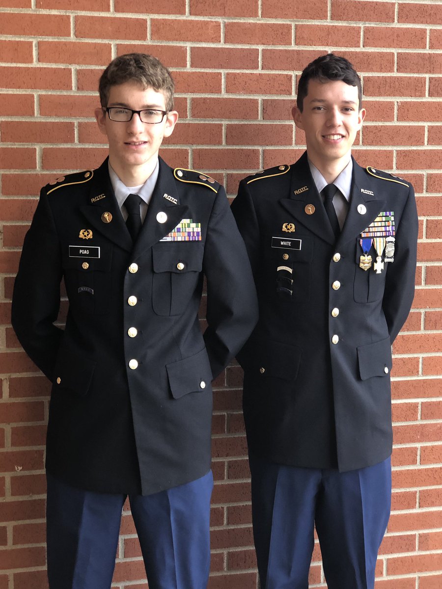 RivercrestSD's tweet photo. Congratulations to Rivercrest JROTC students Alex Poag and Zachary White. They have been chosen through a competitive application process to attend the US Air Force Academy Summer Seminar at Colorado Springs, CO this summer. #WeAreRivercrest #ColtPride https://t.co/pP0TnVg496