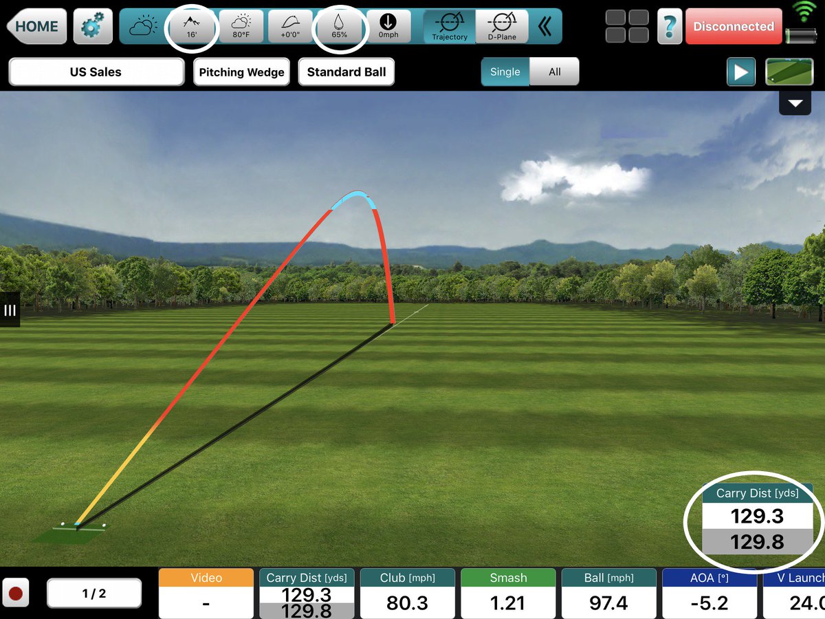 FlightScopeGolf's tweet photo. The harsh change in altitude and humidity from last week's @WGCMexico to this week's @TheHondaClassic can really affect carry distance 😳🏜🏝#FSEO #EnvironmentalOptimizer #FlightScopeNumbers https://t.co/LNL64mx2J9