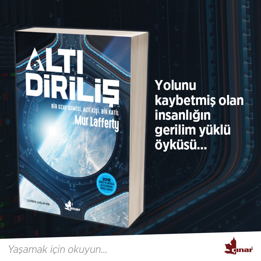 cinaryayinevi's tweet photo. Uzayın derinliklerinde sürüklenen bir gemi.
Katledilmiş bir mürettebat.
Katil kim?
#altıdiriliş #murlafferty #yasamakicinokuyun #çınaryayınları https://t.co/s7KGNAyK5O