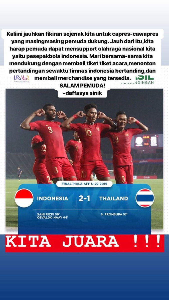 daffasyasinik2's tweet photo. Sebagai pemuda,kita harus mendukung TIMNAS INDONESIA! https://t.co/kVlNrOY75E
