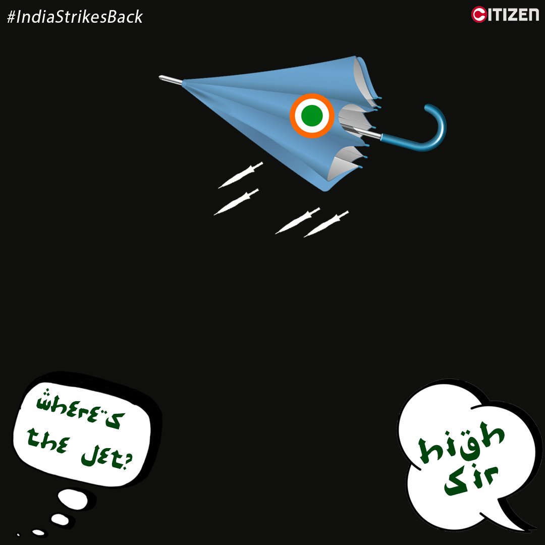 UmbrellaCitizen's tweet photo. Need we say more?
#IndianAirForce #IndiaStrikesPakistan #IndiaStrikesBack #India https://t.co/Lg0jhFXI4E