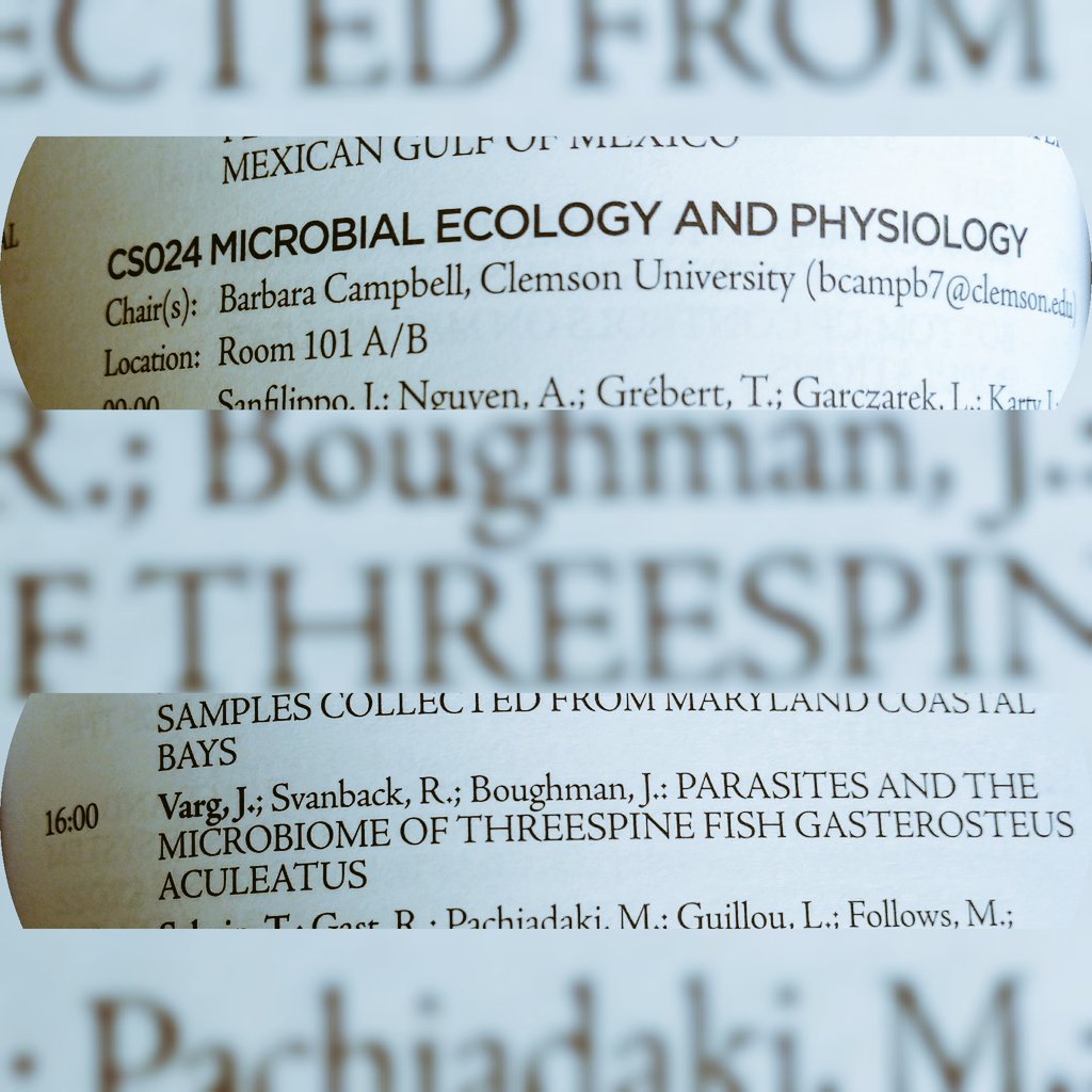 jedovarg's tweet photo. My presentation at ASLO conference is going to be this Wednesday 27th of February at 4:00 pm (16:00h) in the room 101. I am going to talk about stickleback microbiome and how parasites can affect it. https://t.co/t342LdQAf5