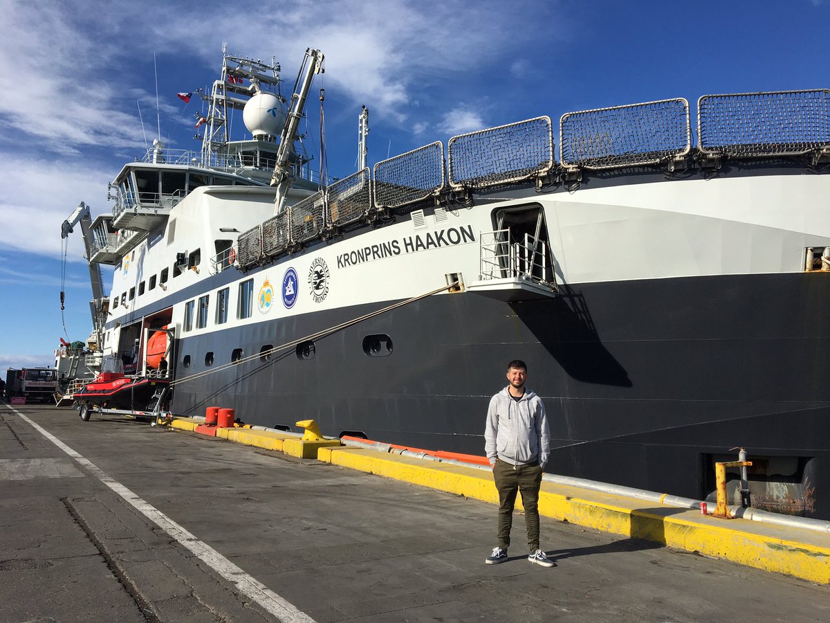 Home for the next 47 days as I sail from Punta Arenas to Antarctica and then back home to Cape Town #sophyco2 #rvkronprinshaakon
