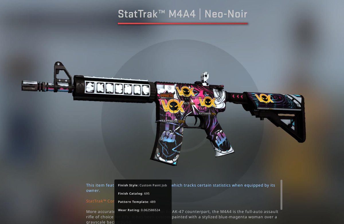 Politik Blåt mærke sød smag ohnePixel on Twitter: "So BOTH of these got crafted today! 😯 Sadly the M4  Neo Noir already got crafted, so that one is a 1/2. The AWP on the other  hand is