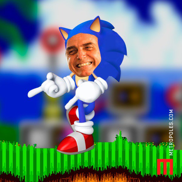 Perfil oficial do game Sonic reage a vídeo de Bolsonaro