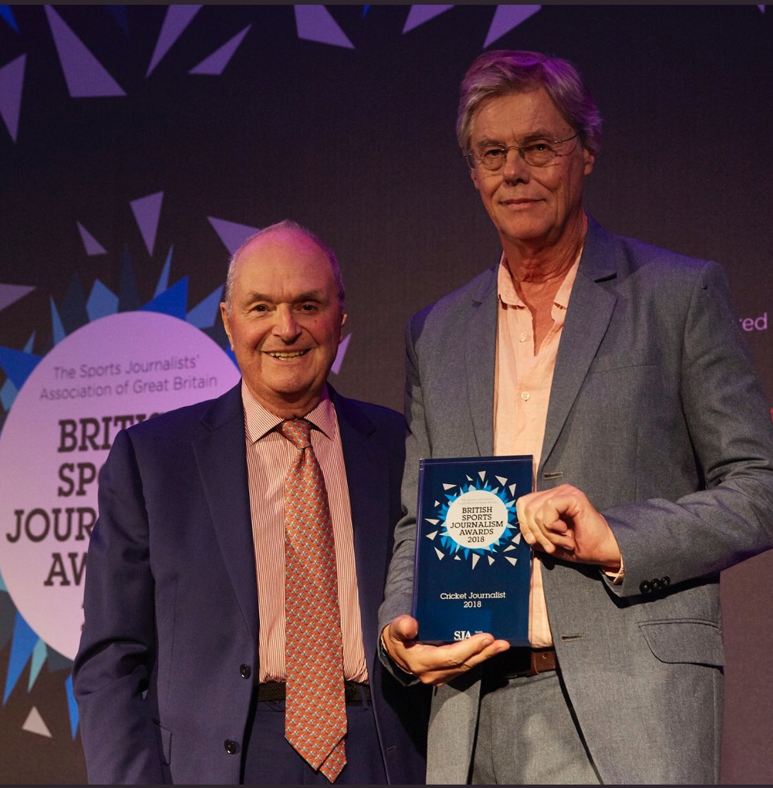 Big congratulations <a href="/scyldberry/">Scyld Berry</a>  ‘Sports Journalist of the Year 2018 well done. #KeptThatOneQuiet!!