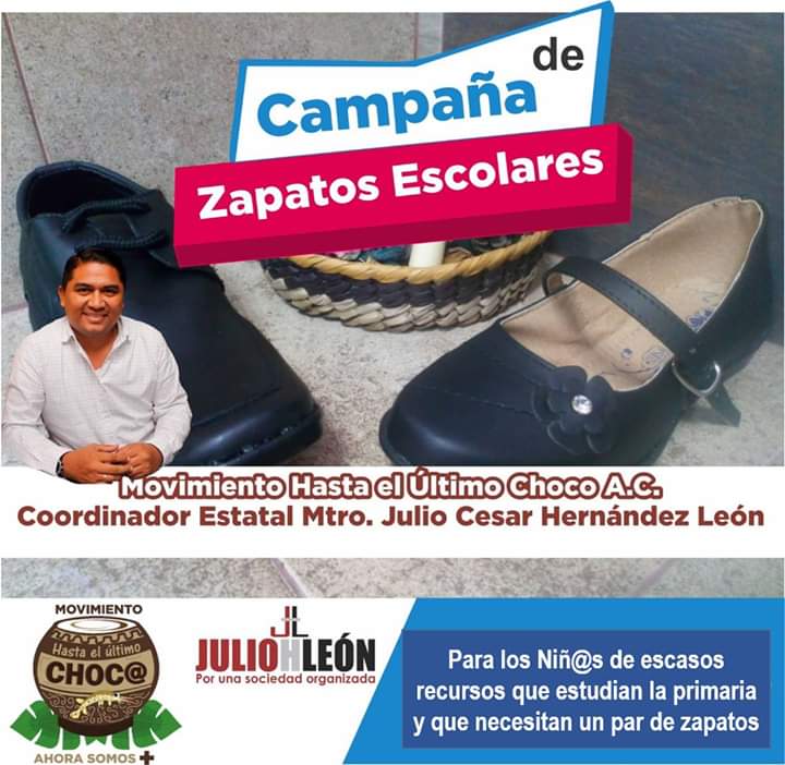 JulioHLeon1's tweet photo. Iniciamos la campaña de Zapatos Escolares para todos aquellos pequeñines que le echan ganas a la escuela. @movimientochoco todos tenemos algo que aportar @MorenaTabasco https://t.co/8v7OsOQMHj