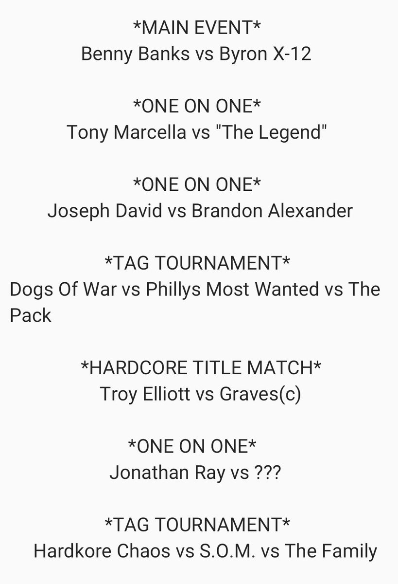 UWA_Universe's tweet photo. UWA LIVE tonight, starting between 7-7:30pm est!! https://t.co/LwHbTGZCTS 
#UWA #UltimateWrestlingAlliance #UWAlive #WWE2K19 @DANIELakaDEE @Shaftdaddy_316 @TheRealByronX12 @TheForeignGent @TheTonyMarcella @JosephDavid2k @BrandonOrengo1 @773Cartel @WrasslinKeown @Hawkeye7396 https://t.co/hh3ZYb28bs