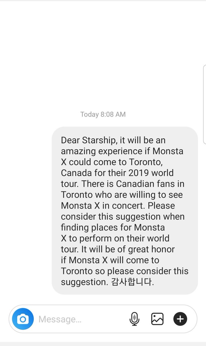 EXOMonbebe1's tweet photo. Guys please repost this. I really want Monsta X to come to Toronto for their 2019 world tour
@STARSHIPent @OfficialMonstaX #MONSTA_X #monstax #monstaxcanada #starship #Toronto #kpop #Monbebes https://t.co/B6LCrlsKK5