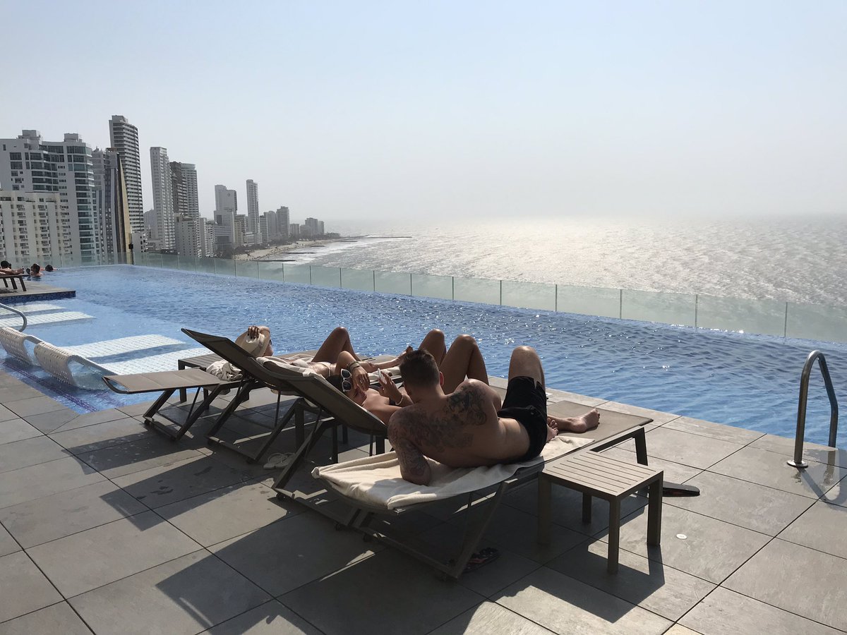 andersburla's tweet image. Celebrating the #umbraco8 launch with style in Colombia 🎉🏊‍♂️😎 #umbraco #notworking