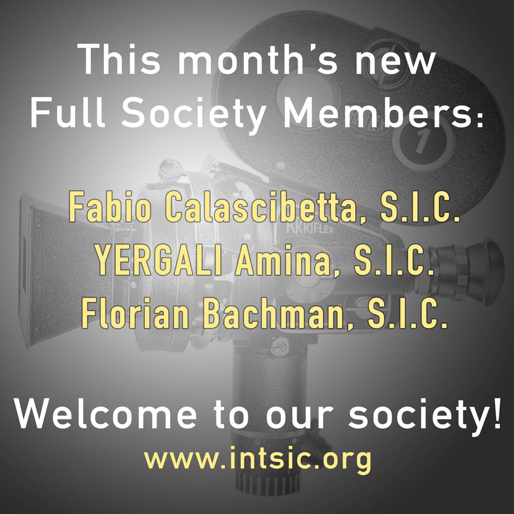 SocIndieCinema's tweet photo. In february we’ve welcomed these esteemed professionals to our fellowship:

Fabio Calascibetta, S.I.C.
YERGALI Amina, S.I.C. 
Florian Bachman, S.I.C.

Thanks for joining the Society!

Want to join us? Check out our Charter at https://t.co/s2Oxb5Yon4
#cinematographer #filmmakers https://t.co/yTcngVsxYd