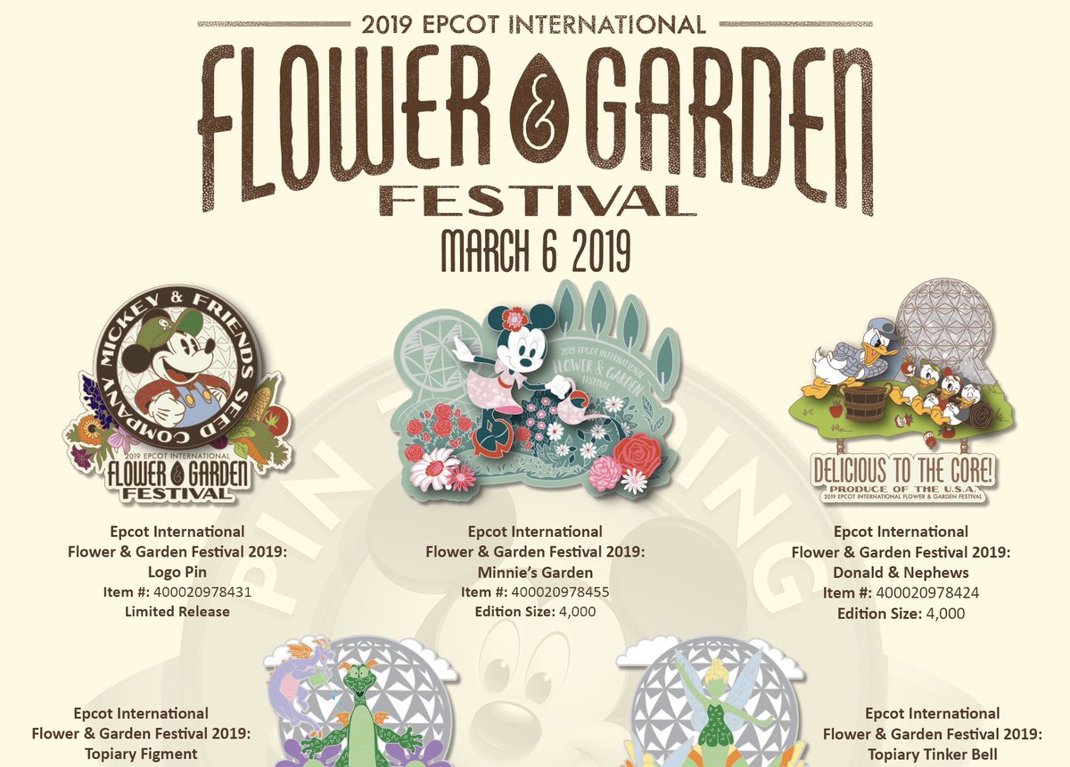disney pins blog on twitter: "first look at the epcot flower
