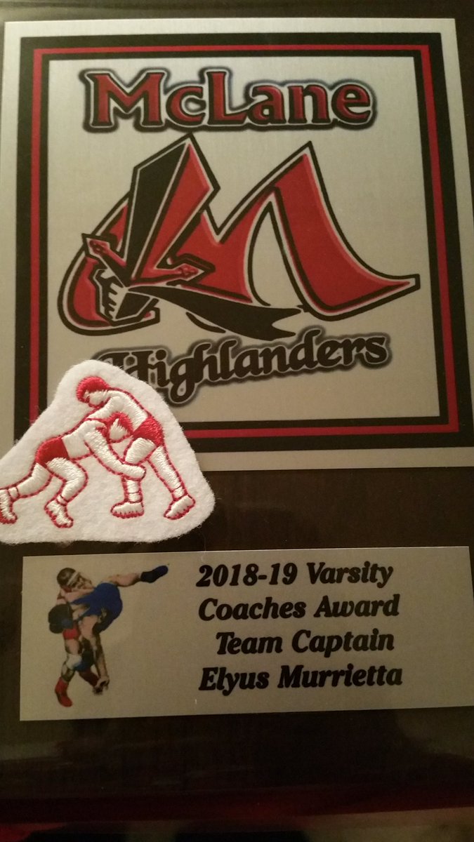 team_murrietta's tweet image. Statistically, didn't finish off the season on a higher level. Fell short during Valley but battled tough. Hard work never goes unnoticed and the coaches award is proof of that! 
@mclaneathletics
#SolidTeam #SolidCoaches #McLaneWrestling #HighlanderNation
