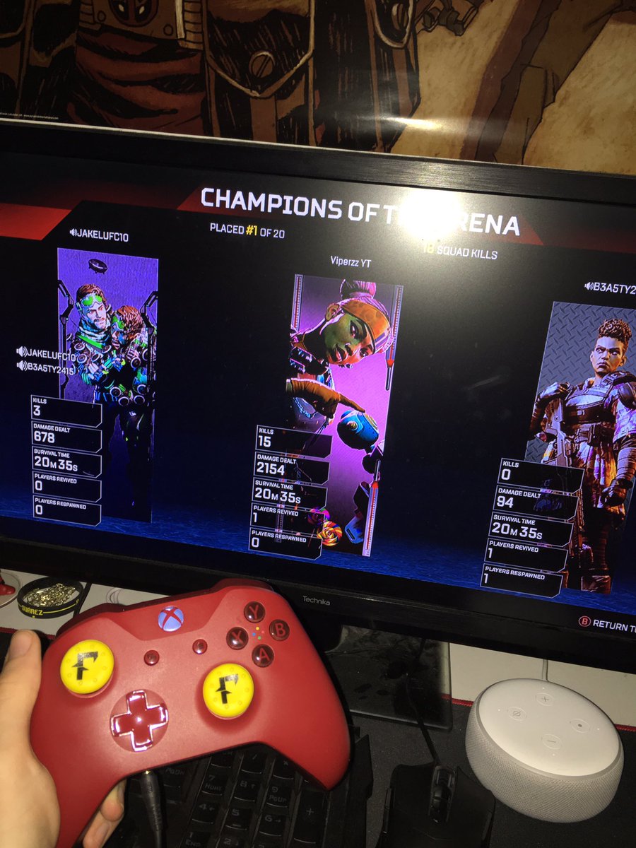 CFC_Kaii_V2's tweet photo. Double digit dubs all day! 😎 two 15 bombs on Apex Legends @PlayApex with my new grips from @FadeGrips !! so comfortable and make my accuracy so much better! https://t.co/DLC8X7JiXs