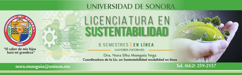 SoyUnison's tweet photo. ¿Ya conoces la Licenciatura en Sustentabilidad en línea?, checa la información aquí: https://t.co/0uYpryztHS https://t.co/LvvggtWDGz