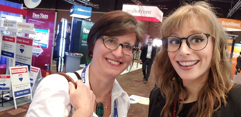 TORCHXRE's tweet photo. Mary Claire met happy TORCHx client Kristina at the #REMAXR4 meeting in Las Vegas today! Swing by booth 417 and say hello, we'll be there through Wednesday! https://t.co/EBPYaD0Al1