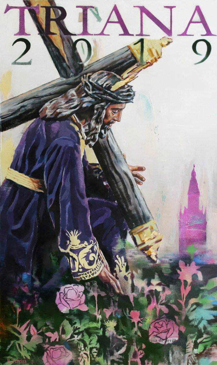 EspDeTriana's tweet image. Presentado el cartel Triana 2019, obra de D. Rubén Terriza González.