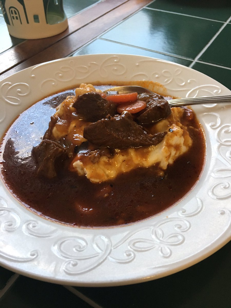 ashley_ann456's tweet image. Made @chrissyteigen’s sleepytime beef stew w/ cream cheese smashed potatoes last weekend, trying out her chicken lettuce wraps tonight 😛 #cravings #delicious #cookingnerd